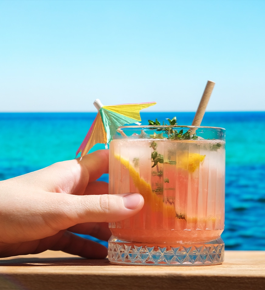 Cocktail at Beach bar